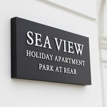 Personalised Large House Sign Three Lettering Colour Options, 4 of 11