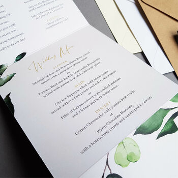 Botanical Trifold Wedding Invitations, 10 of 10