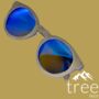 Rivington Sunglasses Recycled Denim Frame And Blue Lens, thumbnail 7 of 7
