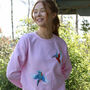 Embroidered Kingfisher Sweater, thumbnail 3 of 5