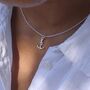 Anchor Necklace, Sterling Silver Or Gold Plated, thumbnail 1 of 10