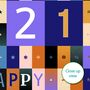 Personalised 21st Birthday Card Age And Name 2004, thumbnail 3 of 10