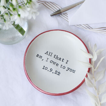 Hand Stamped Dish For Mother Of The Bride/Groom, 2 of 5