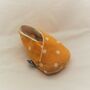 Yellow Spot Fabric Unisex Baby Shoes, thumbnail 4 of 10