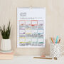 2024 City Drawings Wall Calendar, thumbnail 2 of 6