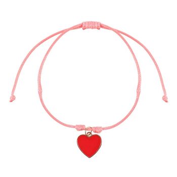 Pair Of Besties Enamel Heart Charm Bracelets, 2 of 3