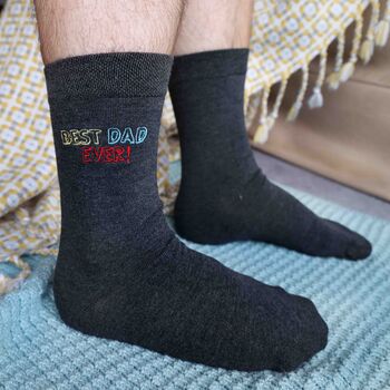 Best Dad Ever Bamboo Socks Gift Set, 3 of 5