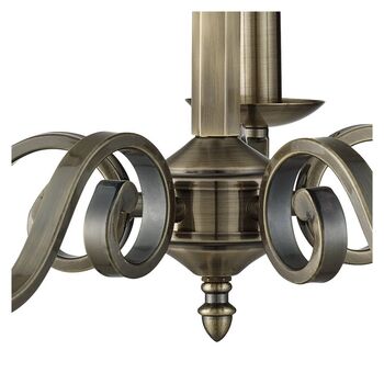 Five Light Candle Style Chandelier, 4 of 7
