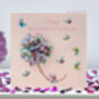 Mothering Sunday Colourful Butterfly Flower Card Not 3D, thumbnail 1 of 12