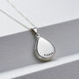 Personalised Small Droplet Locket Necklace, thumbnail 7 of 12