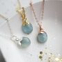 Aquamarine March Birthstone Necklace, thumbnail 4 of 11