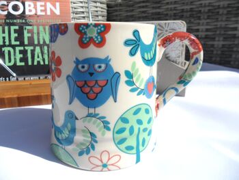 Tankard Mug In Patchwork Forest Design, 3 of 11