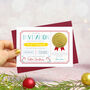 Personalised Invitation To Visit Santa Certificate Card, thumbnail 2 of 7