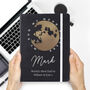 Personalised Moon And Stars Black Hardback Notebook, thumbnail 2 of 4