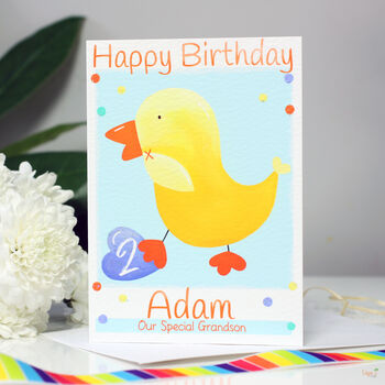 Personalised Duck Relation Birthday Card, 3 of 9