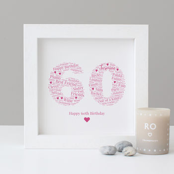 Personalised 60th Birthday Gift Print, 3 of 7