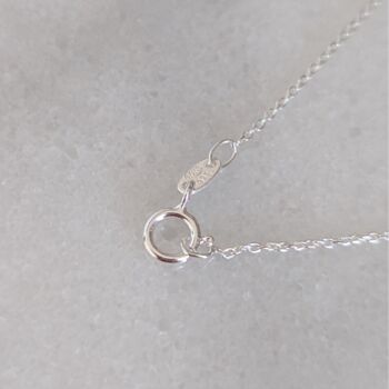 Sterling Silver Flower Girl Necklace Wedding Gift Set, 7 of 7