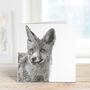 Fox Countryside Wildlife Greeting Card, thumbnail 2 of 7