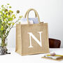 Letter Square Bag Natural Jute, thumbnail 4 of 4