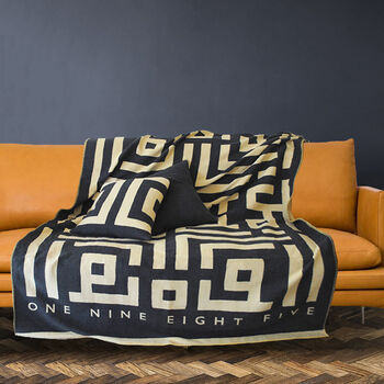 Rainer Geometric Recycled Cotton Throw, 2 of 4