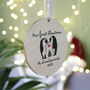 Penguin First Christmas As Grandparents Tree Decoration, thumbnail 4 of 6