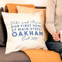 Personalised First Home Cushion Gift For New House, thumbnail 2 of 6