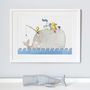 Personalised Children's Whale Illustration Print, thumbnail 1 of 12