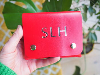 Uno Card Holder In Coloured Leather, 2 of 8