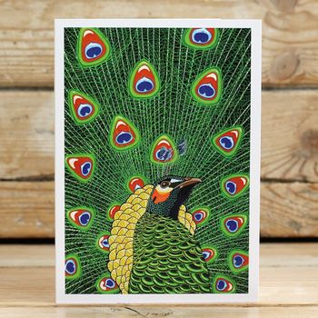 Peacock Greeting Card, 2 of 2