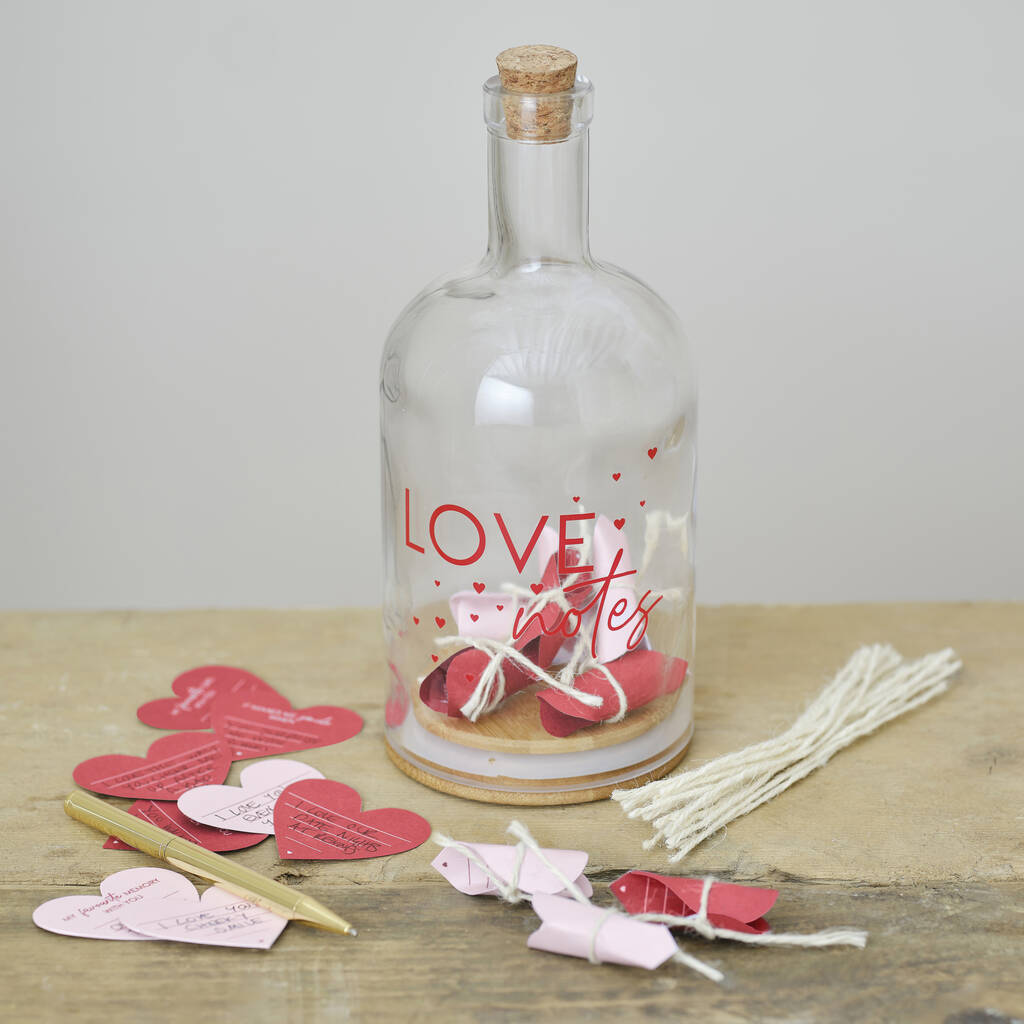 Love Notes In A Bottle Valentines Gift, 1 of 4