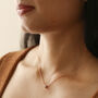 Tiny Crystal Heart Pendant Necklace, thumbnail 3 of 9