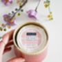Speckled Clay Candle Pot With Refill Raspberry, thumbnail 3 of 6