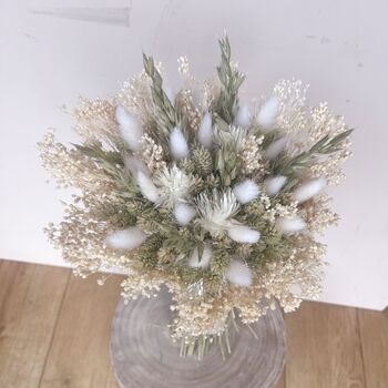 Natural Green Dried Flower Bouquet, 4 of 5