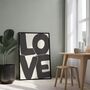 Love Print | Typography Wall Art, thumbnail 3 of 4