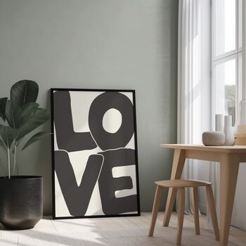 Love Print | Typography Wall Art, 3 of 4