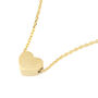 Small Heart Necklace In Matt Gold/Silver, thumbnail 1 of 7