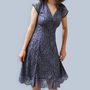 Special Occasion Lace Dress In Amythest Flower Lace, thumbnail 1 of 7