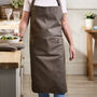 Mocha Cotton Apron, thumbnail 1 of 5