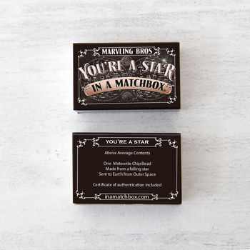 Meteorite With You're A Star Message In A Matchbox, 5 of 7