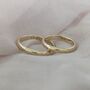 Personalised 9ct Gold D Shape Wedding Ring, thumbnail 2 of 6
