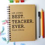 Personalised Teacher Notebook, thumbnail 1 of 2