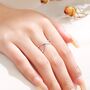 Sterling Silver Hammered Cross Ring, thumbnail 2 of 11