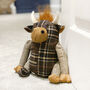 Luxury Highland Cow Padded Doorstop, thumbnail 2 of 3