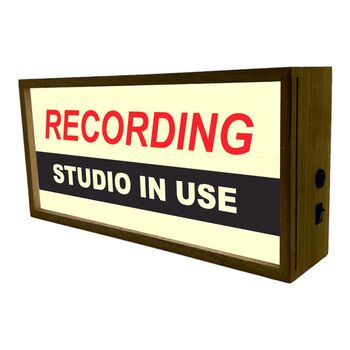 Wooden Light Box Recording Studio In Use, 2 of 5