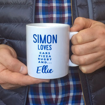 Personalised Loves Mug Gift, 2 of 6