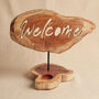 Welcome Home Wooden Tealight Holder Gift For Her, thumbnail 1 of 3