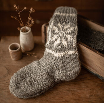 Lucky Dip Handmade Warm Wool Socks, 2 of 5