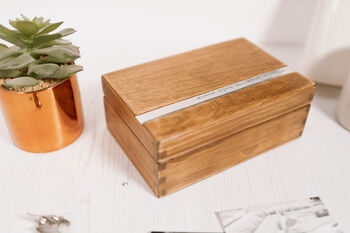 Personalised Wooden Cufflink Or Trinket Box, 2 of 8