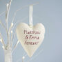 Personalised Heart Christmas Tree Decoration Gift, thumbnail 11 of 12