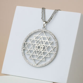 Large Geometric Pendant Necklace, 2 of 7